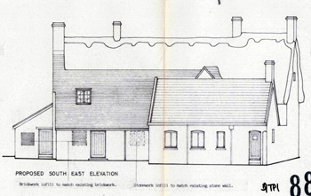 Proposed south-east elevation of The Bell